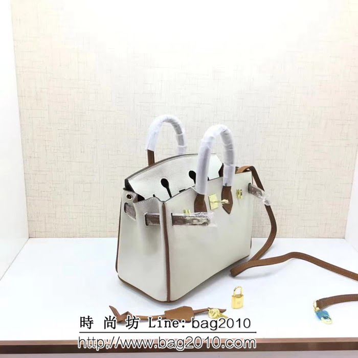 愛馬仕Herme*brikin 拼色 半手工牛皮包 可手提斜跨 0AM1442